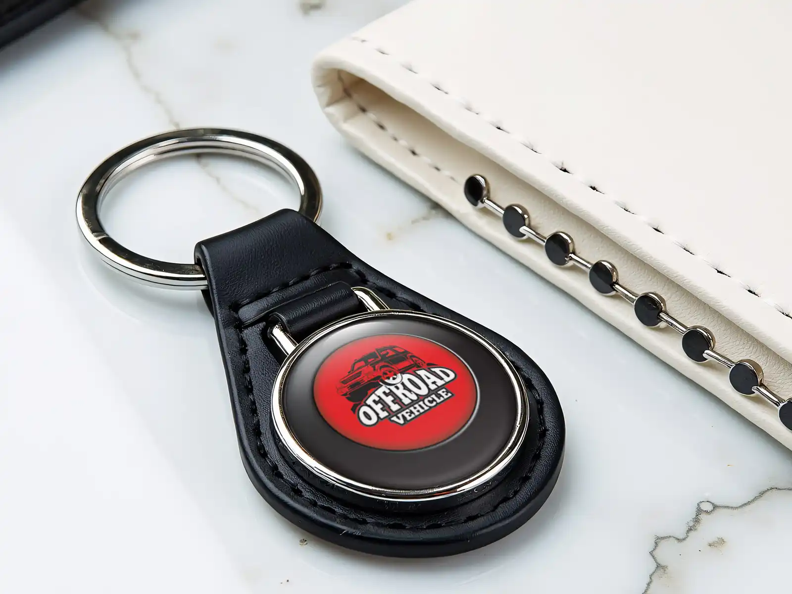 Leather Key Organiser Stylish Force Drift Look